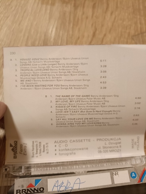 Kaseta magnetofonowa Abba
