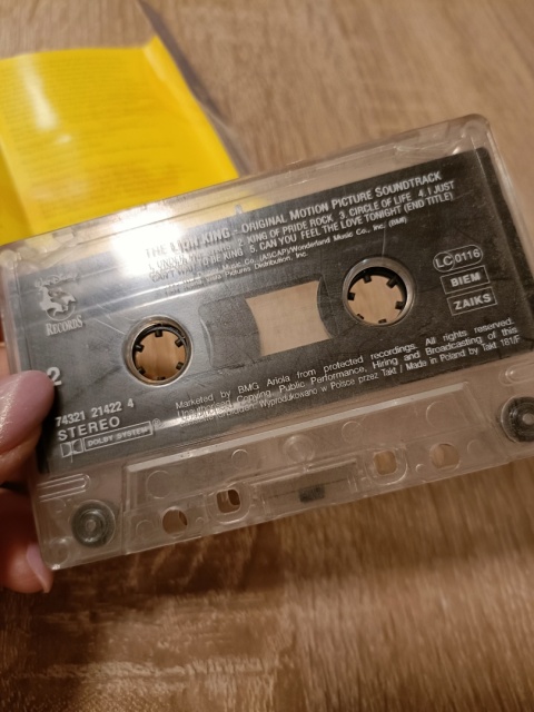 Kaseta magnetofonowa Król Lew