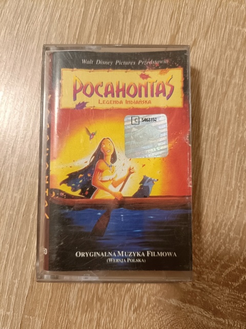 Kaseta magnetofonowa Pocahontas muzyka filmowa soundtrack