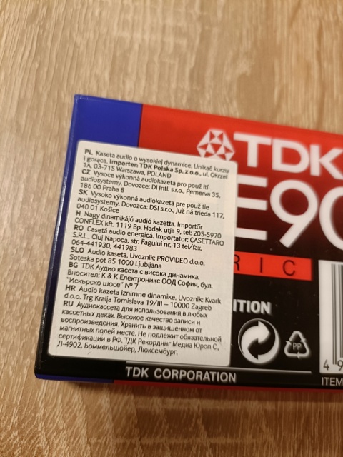 Kaseta magnetofonowa TDK nowa w folii