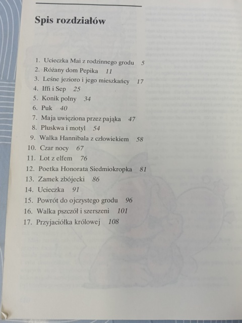 Książka Pszczółka Maja i jej przygody