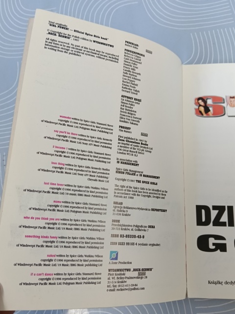 Książka Spice Girls oficjalna biografia
