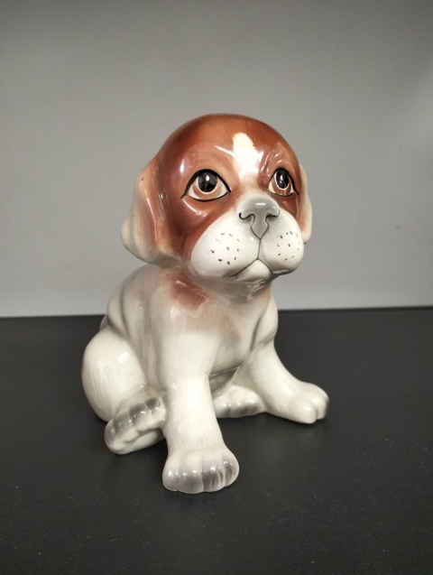 Ceramiczny piesek vintage figurka