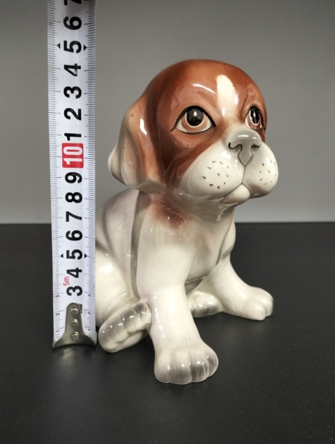Ceramiczny piesek vintage figurka