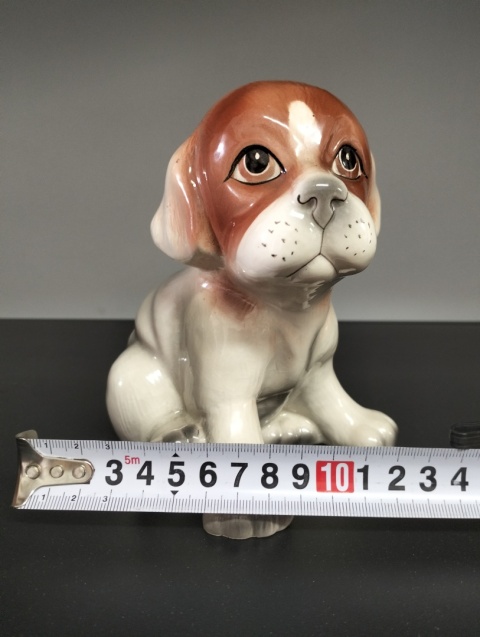 Ceramiczny piesek vintage figurka