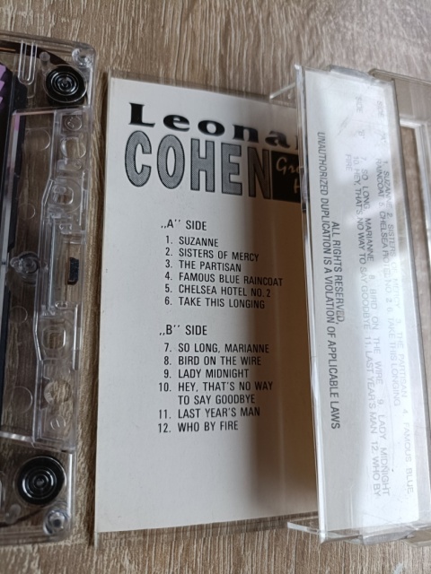 Kaseta magnetofonowa Leonard Cohen