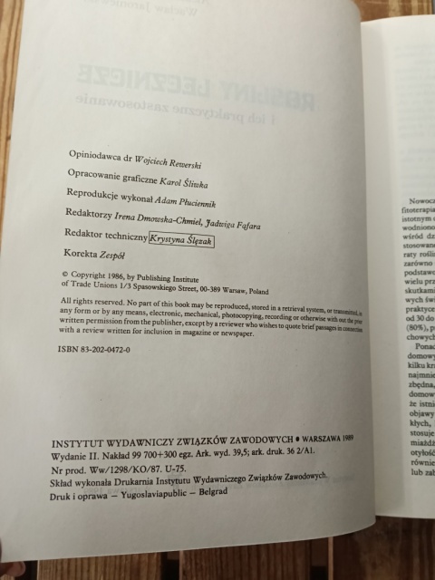 Książka Rośliny lecznicze i ich praktyczne zastosowanie. Ożarowski, Jaroniewski