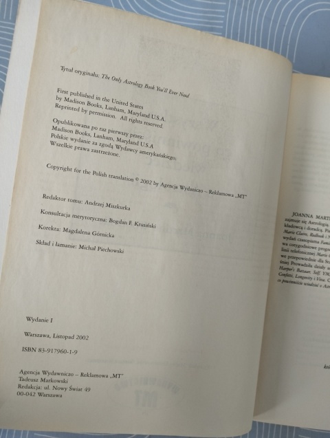 Książka Wszystko co powinniście wiedzieć o astrologii
