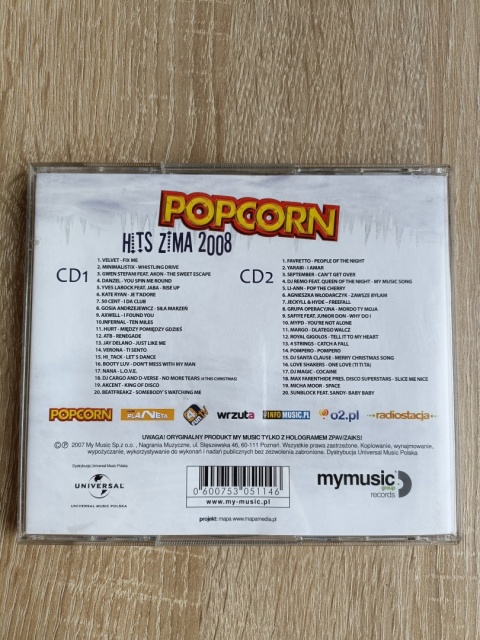 Płyta 2CD Popcorn Hits Zima 2008