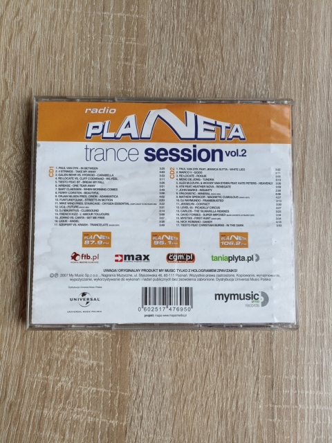 Płyta 2CD Radio Planeta Trance Session vol.2