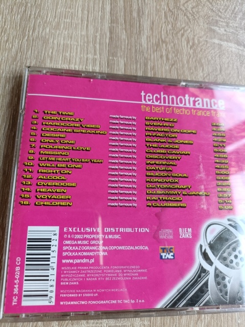 Płyta CD Techno Trance 2002