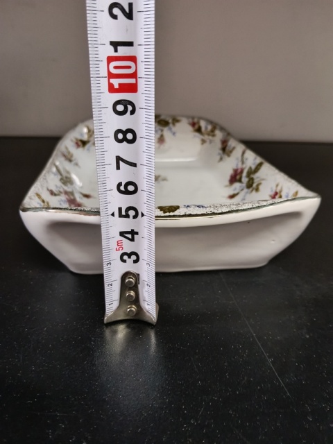 Prostokątny półmisek porcelana złota róża