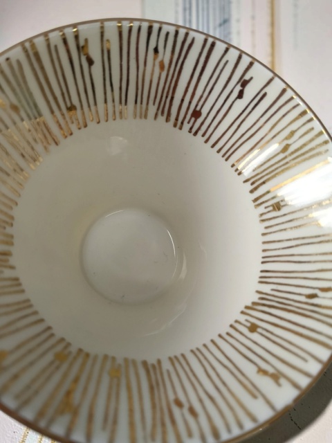 Trio śniadaniowe z krokusem porcelana Seltmann Weiden Bavaria