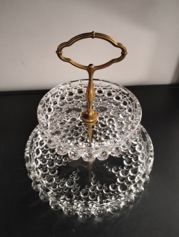 Piękna dwupoziomowa etażerka Bolero Walther Glas