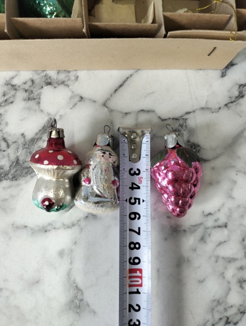 Bombki choinkowe vintage PRL zestaw 156