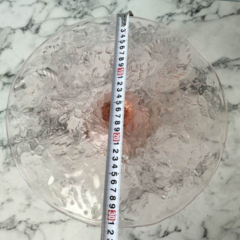 Piękna patera Strawberry Poziomki rozalin różowa duża 32cm vintage