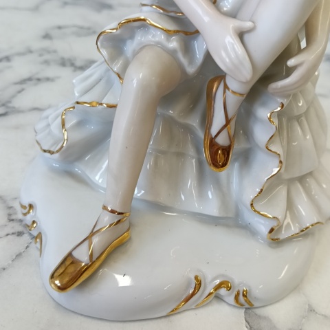 Piękna porcelanowa figurka Baletnica Wallendorf