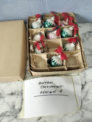 Bombki choinkowe PRL zestaw 2