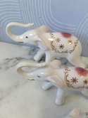 Figurki porcelanowe Słonie Jezela