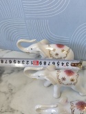 Figurki porcelanowe Słonie Jezela