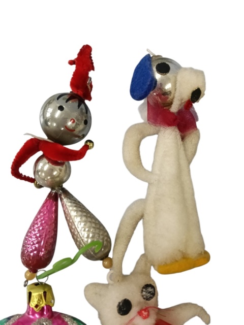 Bombki choinkowe PRL zestaw 3