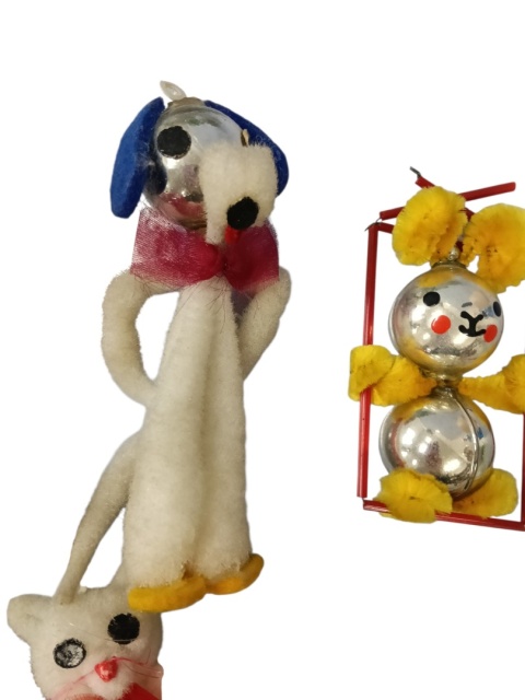 Bombki choinkowe PRL zestaw 3