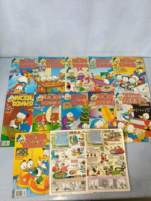 Kultowe komiksy Kaczor Donald 1995 rok 13 szt