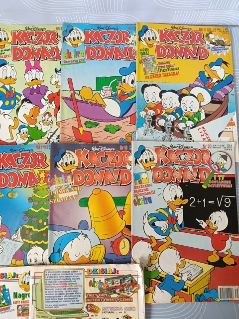 Kultowe komiksy Kaczor Donald 1995 rok 13 szt