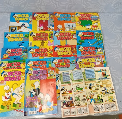 Kultowe komiksy Kaczor Donald 1997 rok 21 szt