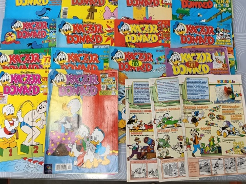 Kultowe komiksy Kaczor Donald 1997 rok 21 szt