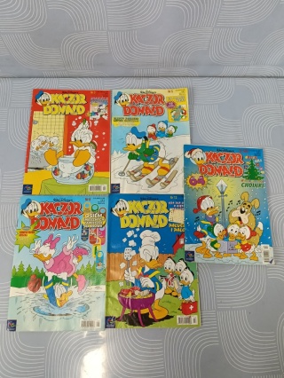 Kultowe komiksy Kaczor Donald 1998 rok 5 sztuk