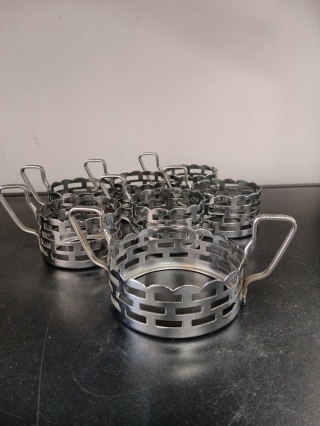 Metalowe koszyczki stojadła do szklanek 6+1