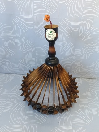 Stylowa lampa PRL cepelia