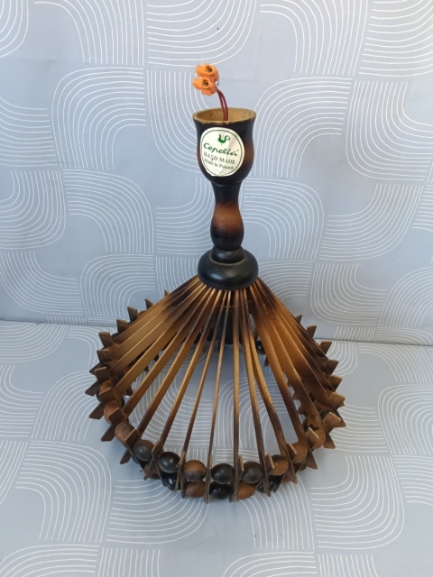 Stylowa lampa PRL cepelia