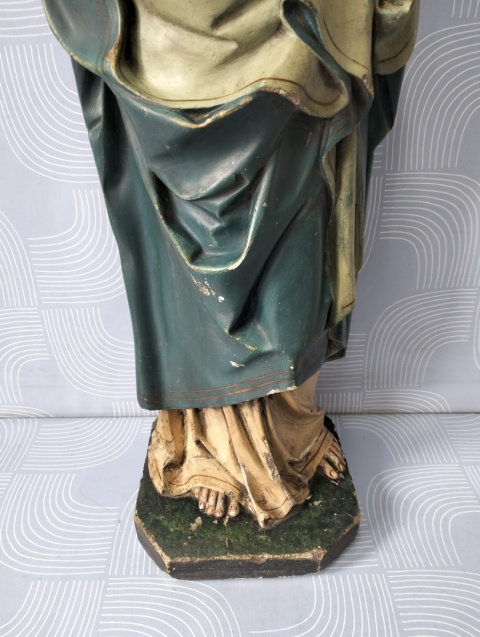 Figurka Serce Maryi przedwojenna sygnowana 65 cm