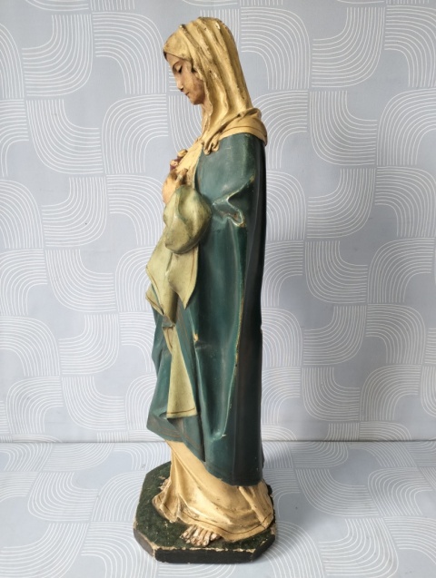 Figurka Serce Maryi przedwojenna sygnowana 65 cm