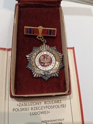 Odznaka zasłużony Kolejarz Polski Rzeczypospolitej Ludowej