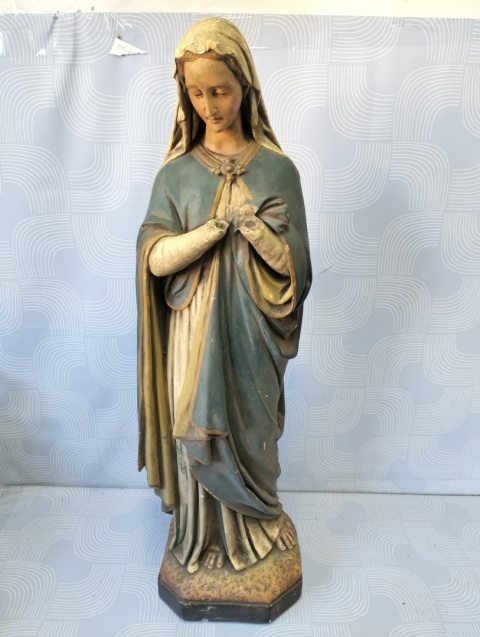 Stara duża figura Matki Bożej unikat