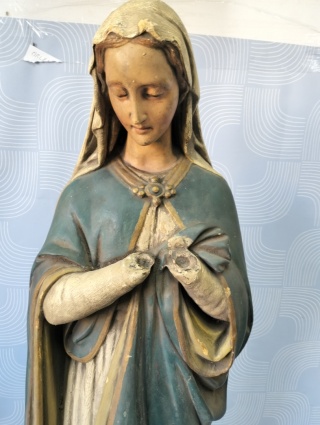 Stara duża figura Matki Bożej unikat