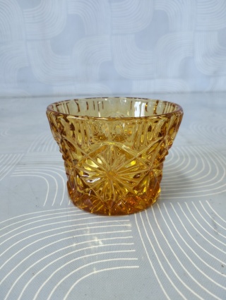 Wazonik tealight szkło vintage
