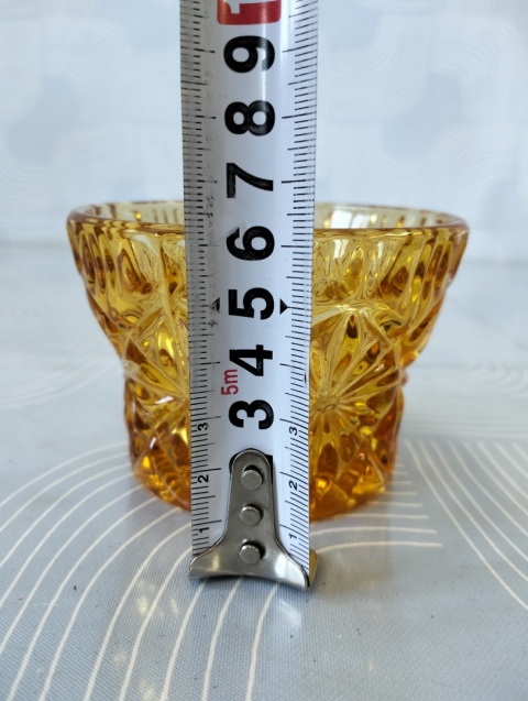 Wazonik tealight szkło vintage